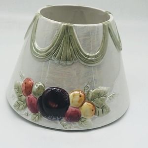 Yankee Candle Sage and Fruit Design Large Shade ~ Fits 22oz Jar Candle ~A5